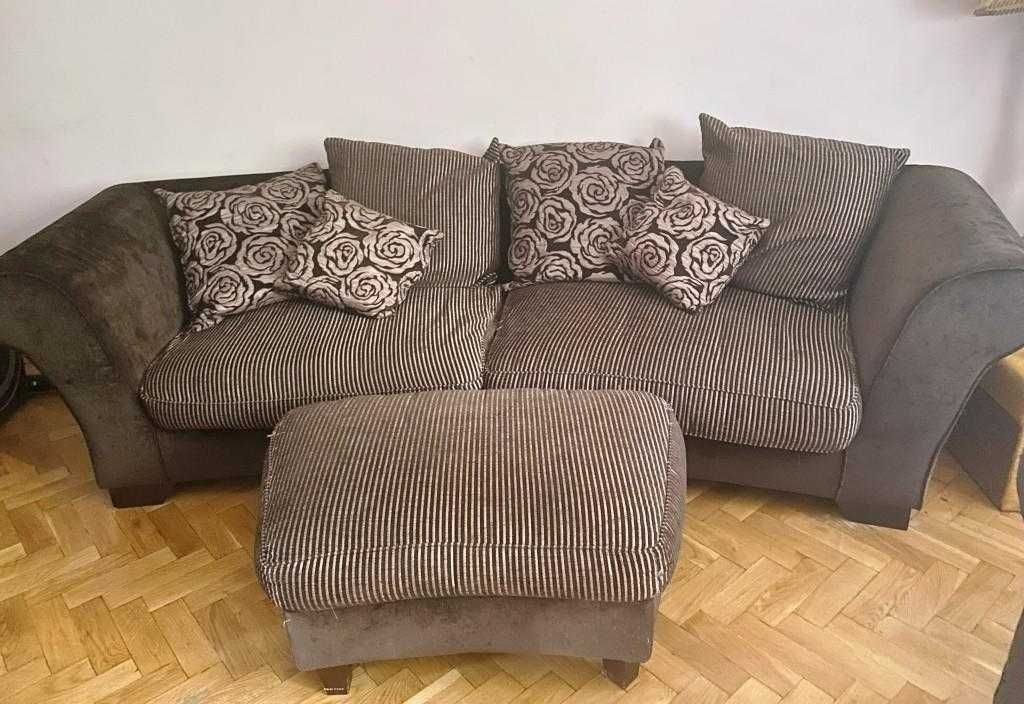 Sofa + fotel uszak + pufa - Firmy  Vinotti