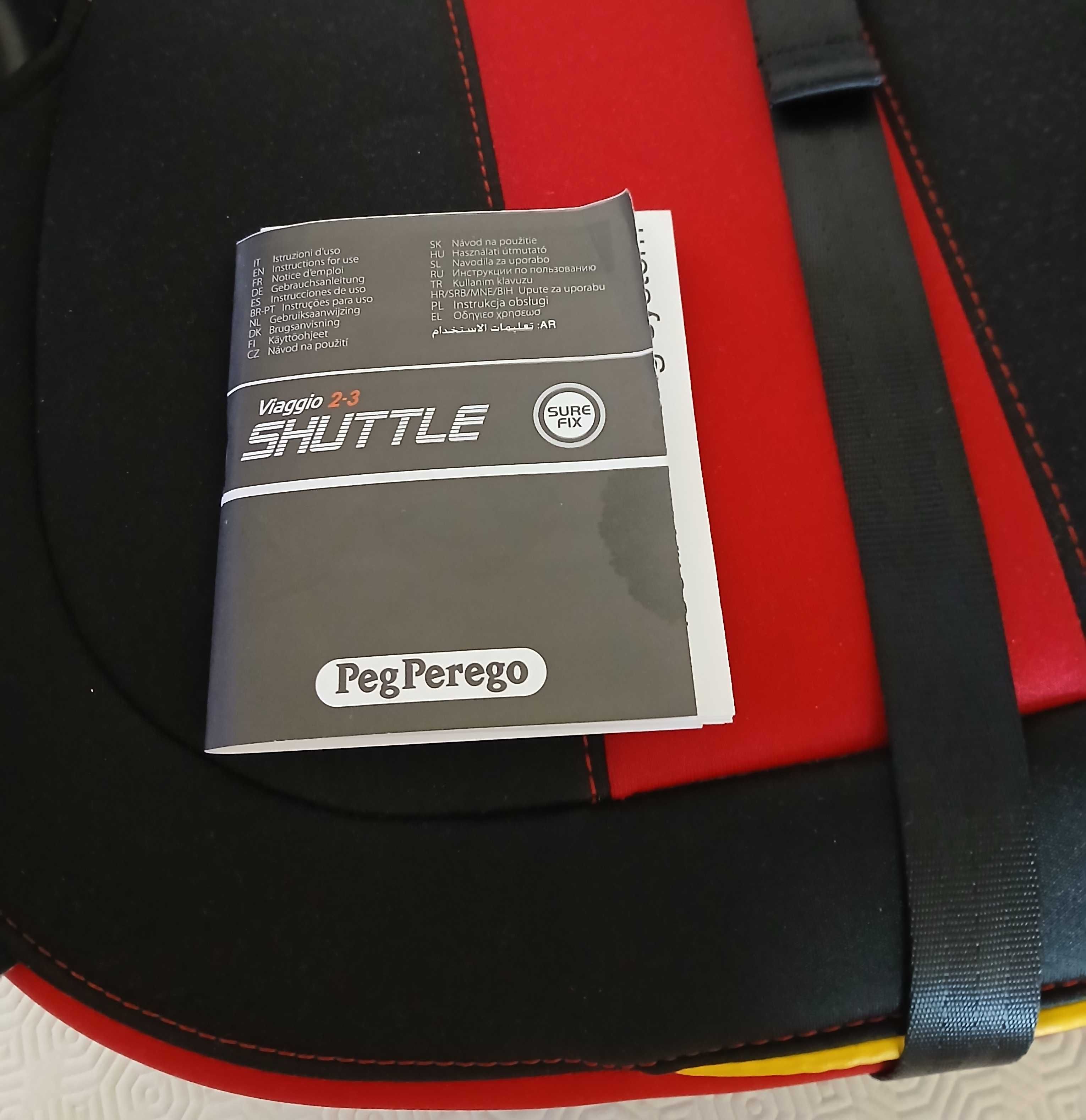 Assento Auto PEG PEREGO VIAGGIO SHUTTLE Monza Red Grupo 2-3 (15-36KG)