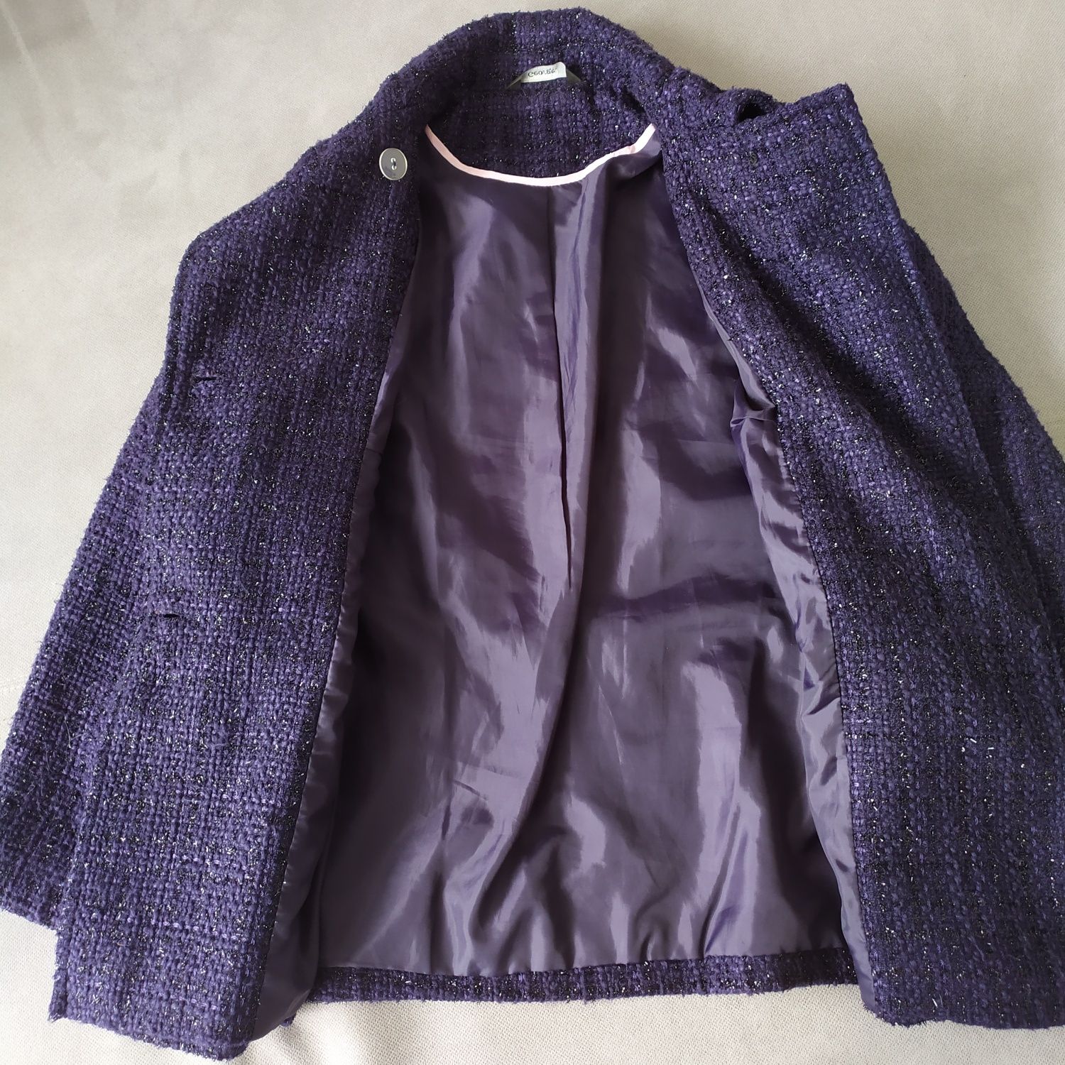 Нарядне пальто -жакет для дівчинки 9-10 років