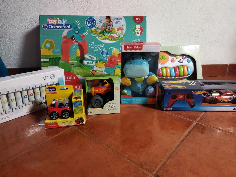 Lote brinquedo brinquedos jogos criança bebê novos