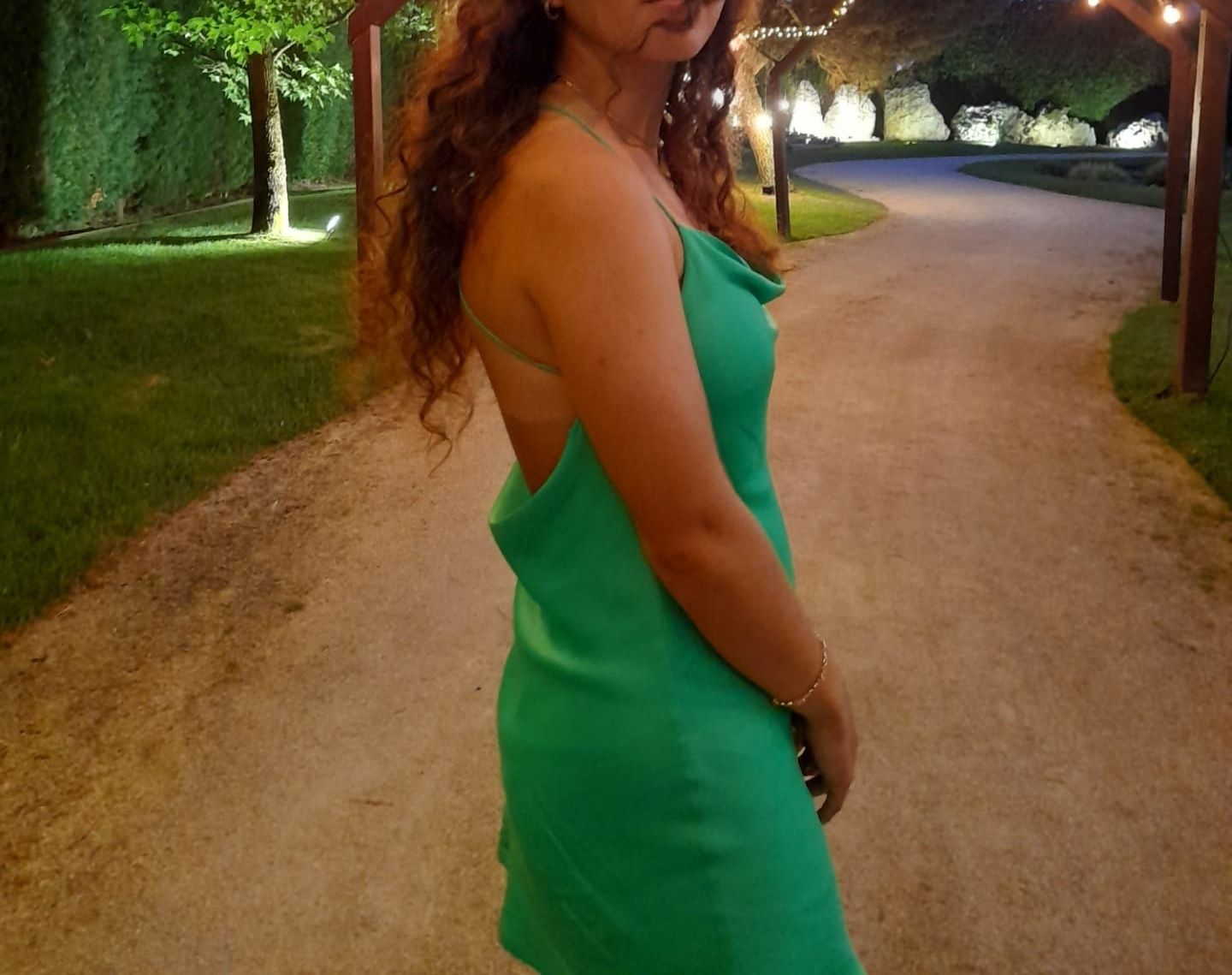 vestido verde da zara