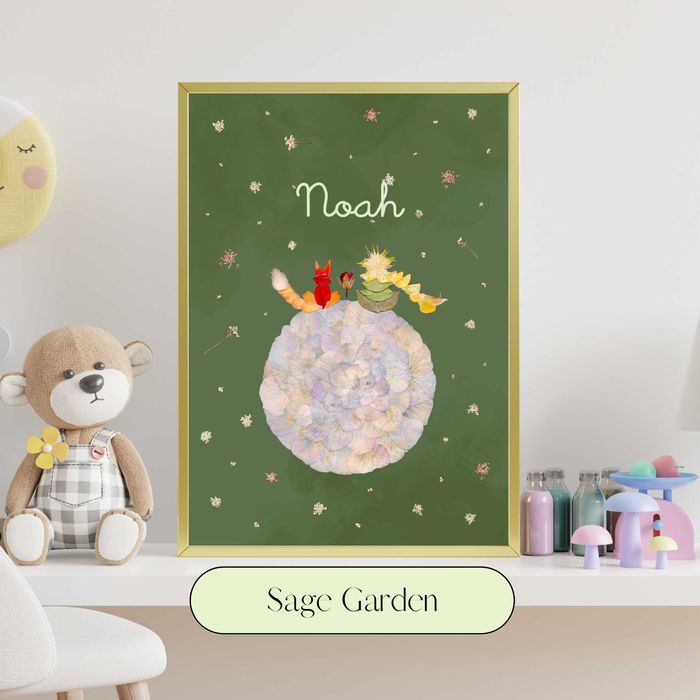 Reprodução Fine Art O Principezinho – Quadro Personalizado com Nome