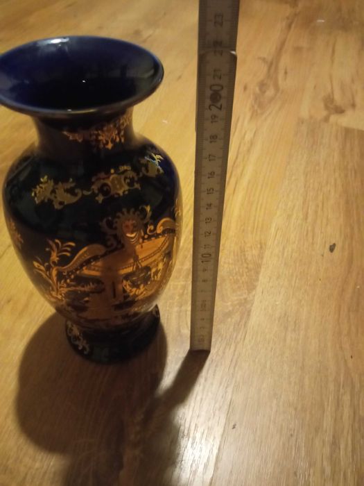 Wazon chińska porcelana malowana kobalt