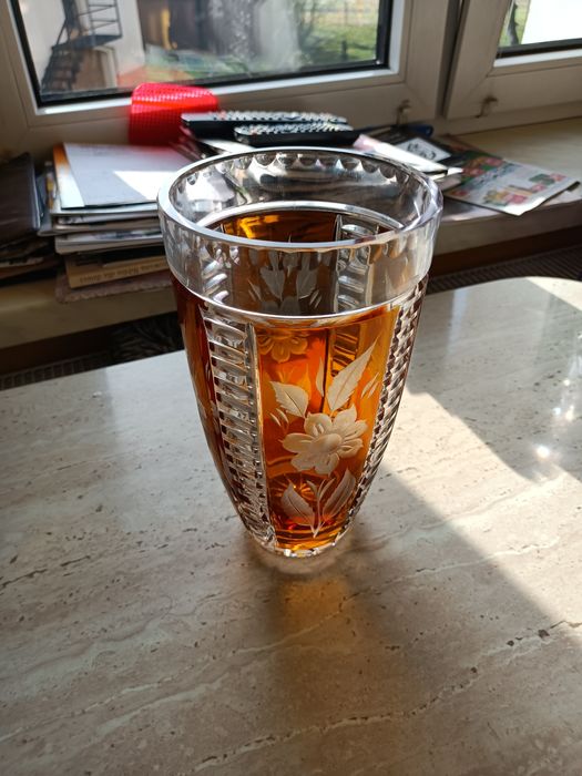 Wazon kryształowy PRL