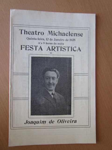 folhetos programas antigos de Teatro anos 10 -20