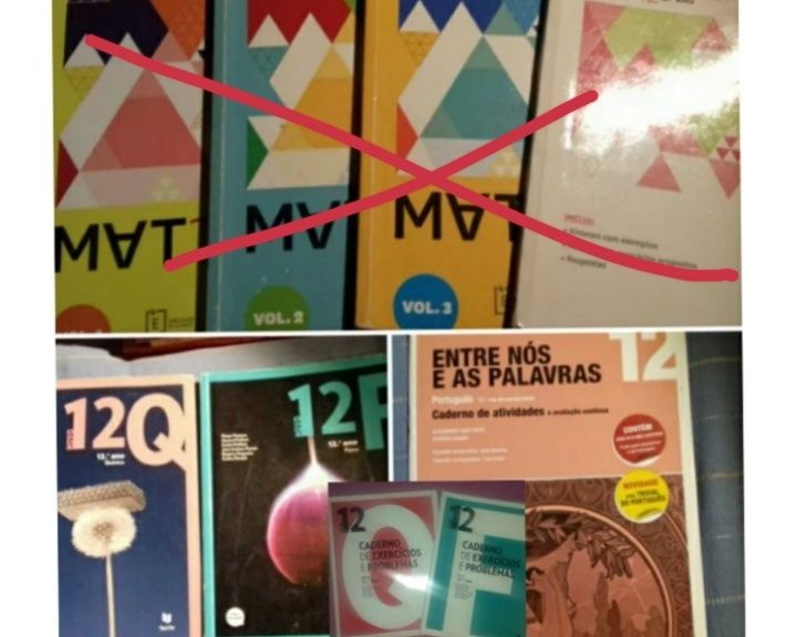 Manuais e c. Actividades 11° e 12° anos. Novos e usados