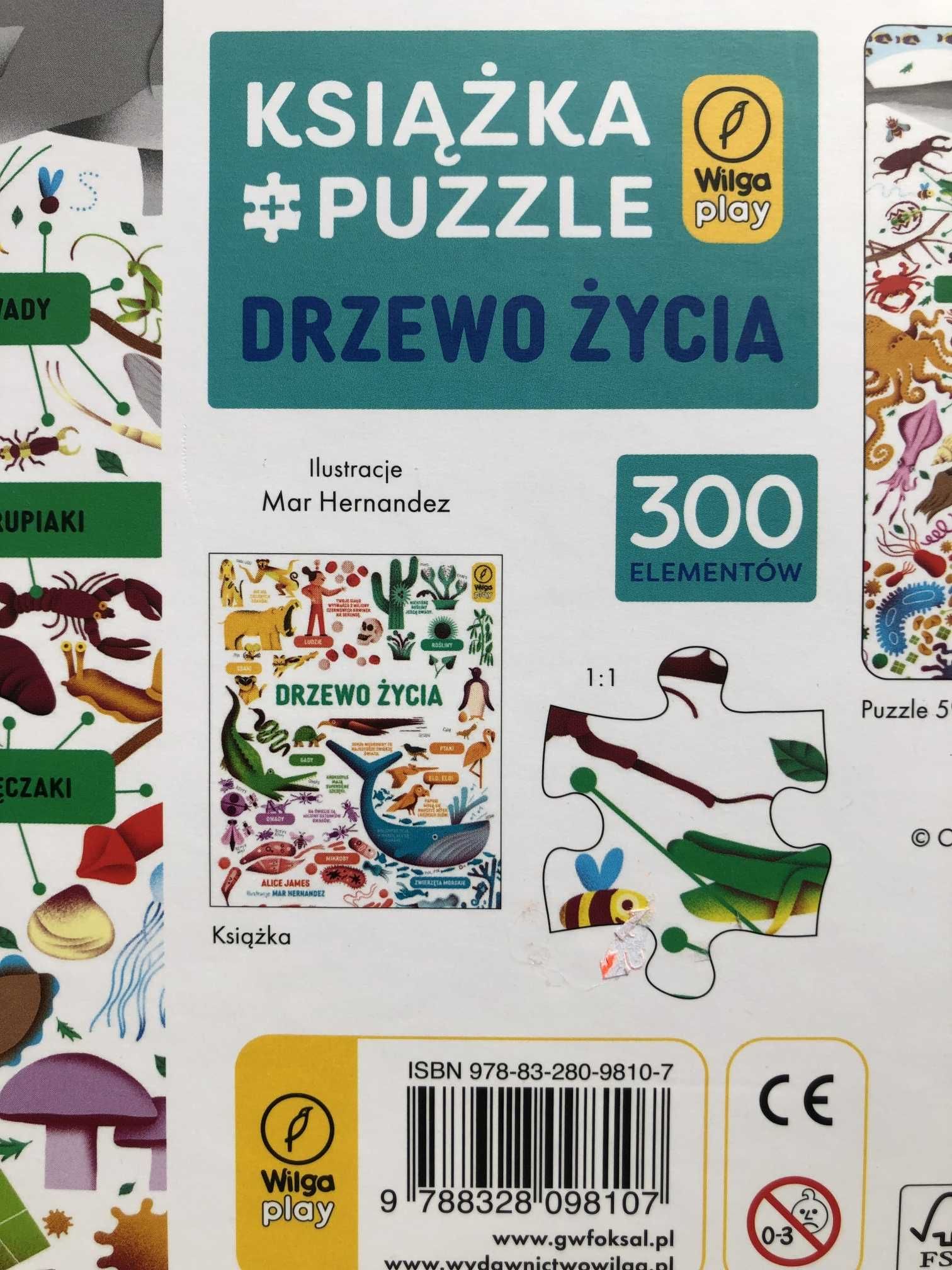 Książka i puzzle Drzewo życia: 300 elem. Pudełko z puzzlami i książką