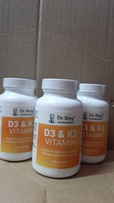Вітаміни D3k3 5000/10000 тис мє dr.Berg