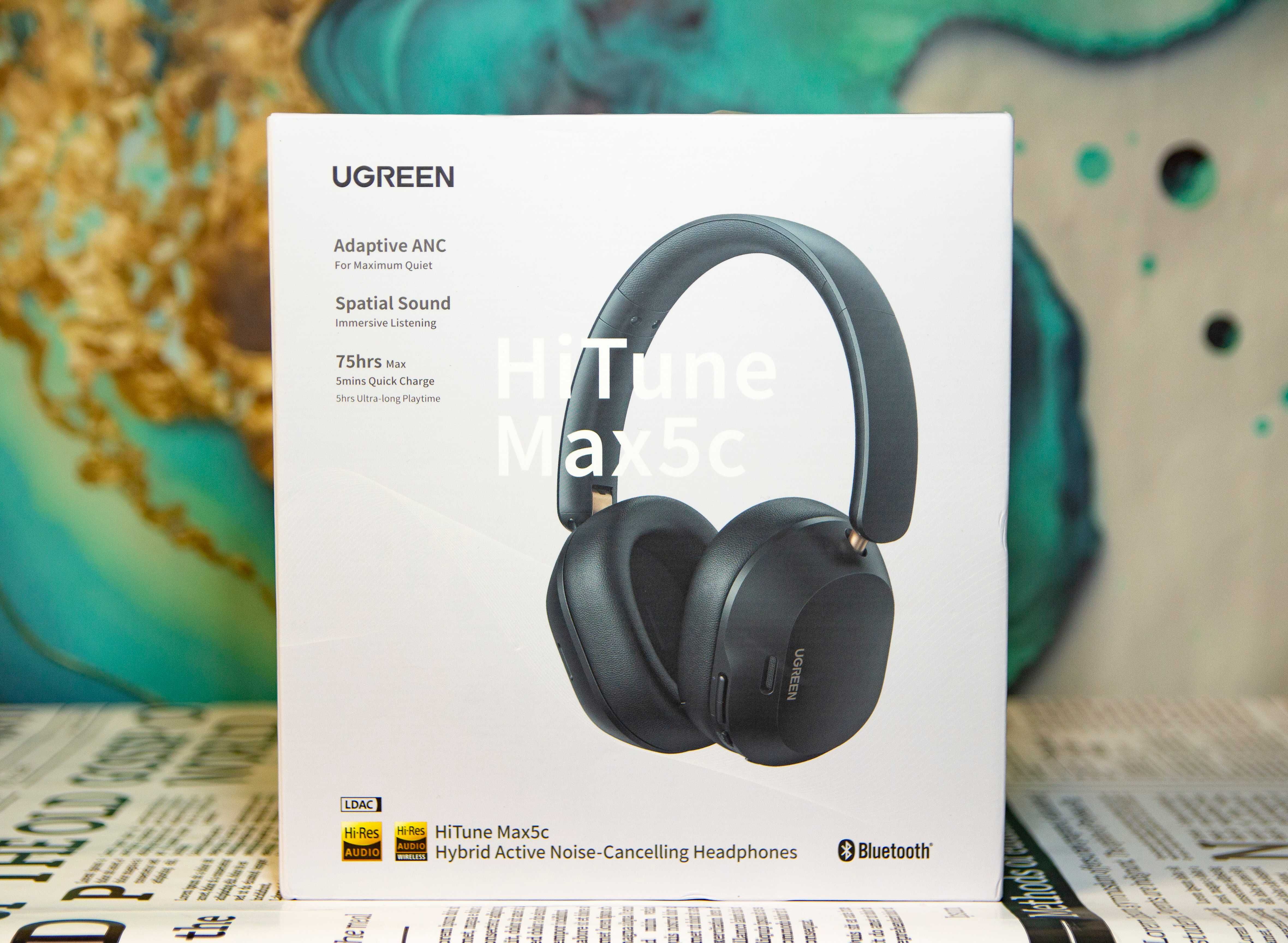 БАСХЕДНІ! Наушники UGREEN HiTune Max 5С|ANC/BT 5.4/LDAC/70 год