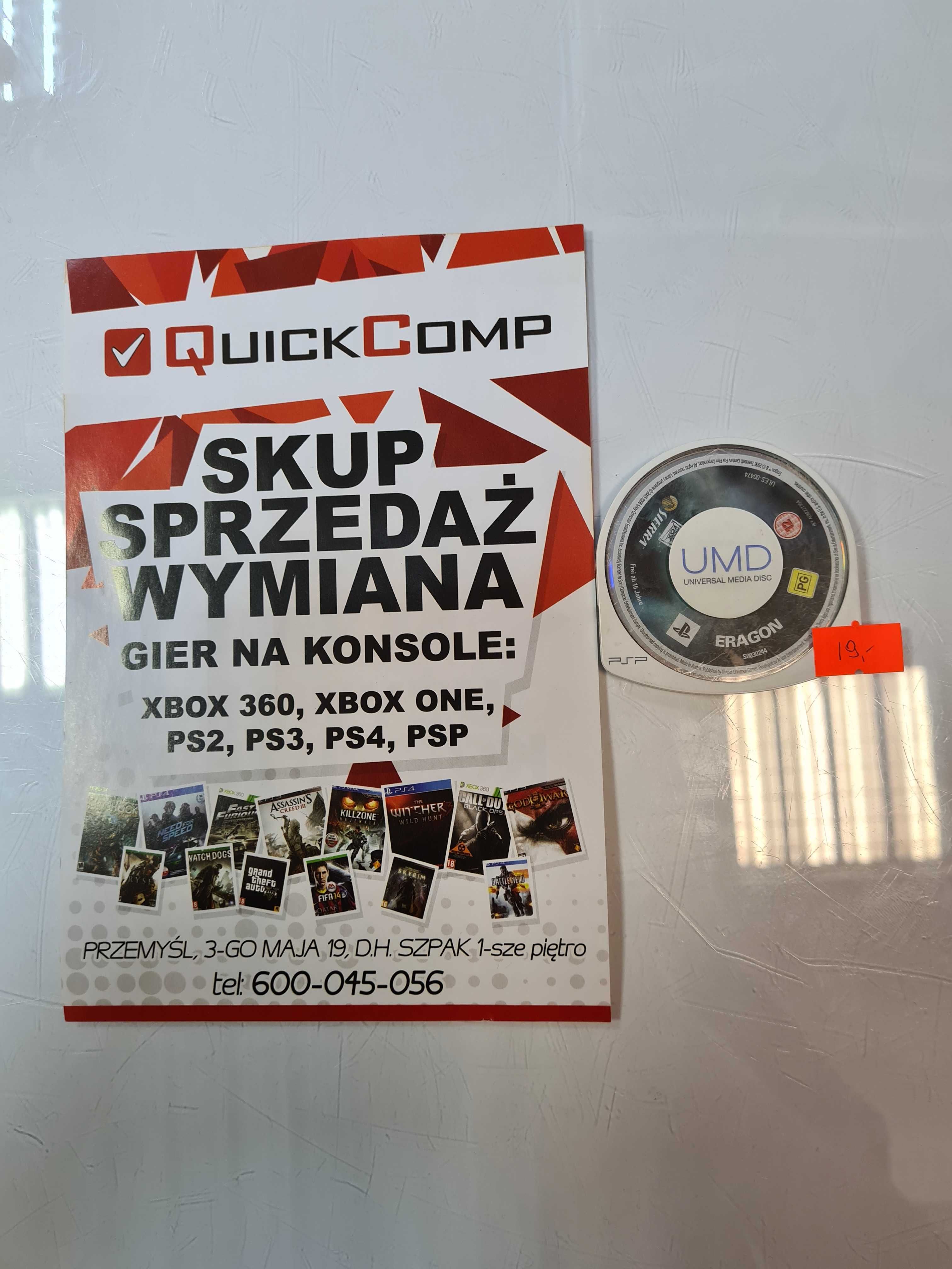 Gra PlayStation Portable PSP Eragon Gwarancja 1 Rok QUICK-COMP