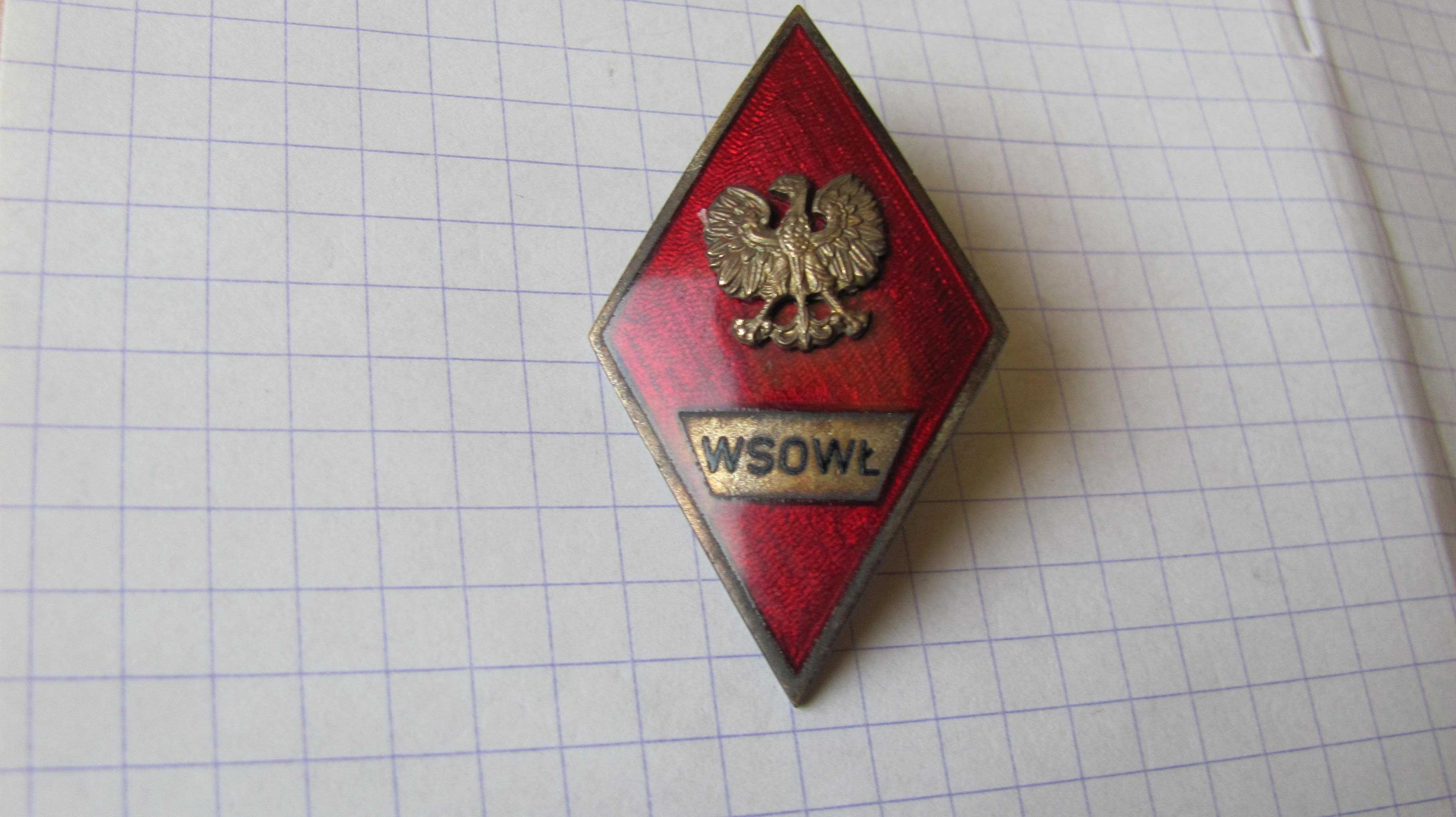Absolwentka WSO Wojsk Łączności wz. 72, wąski rant,  b.rzadka