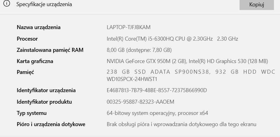 Laptop Lenovo ideapad 700-15ISK i5-6300HQ 8GB RAM 15.6 Cali