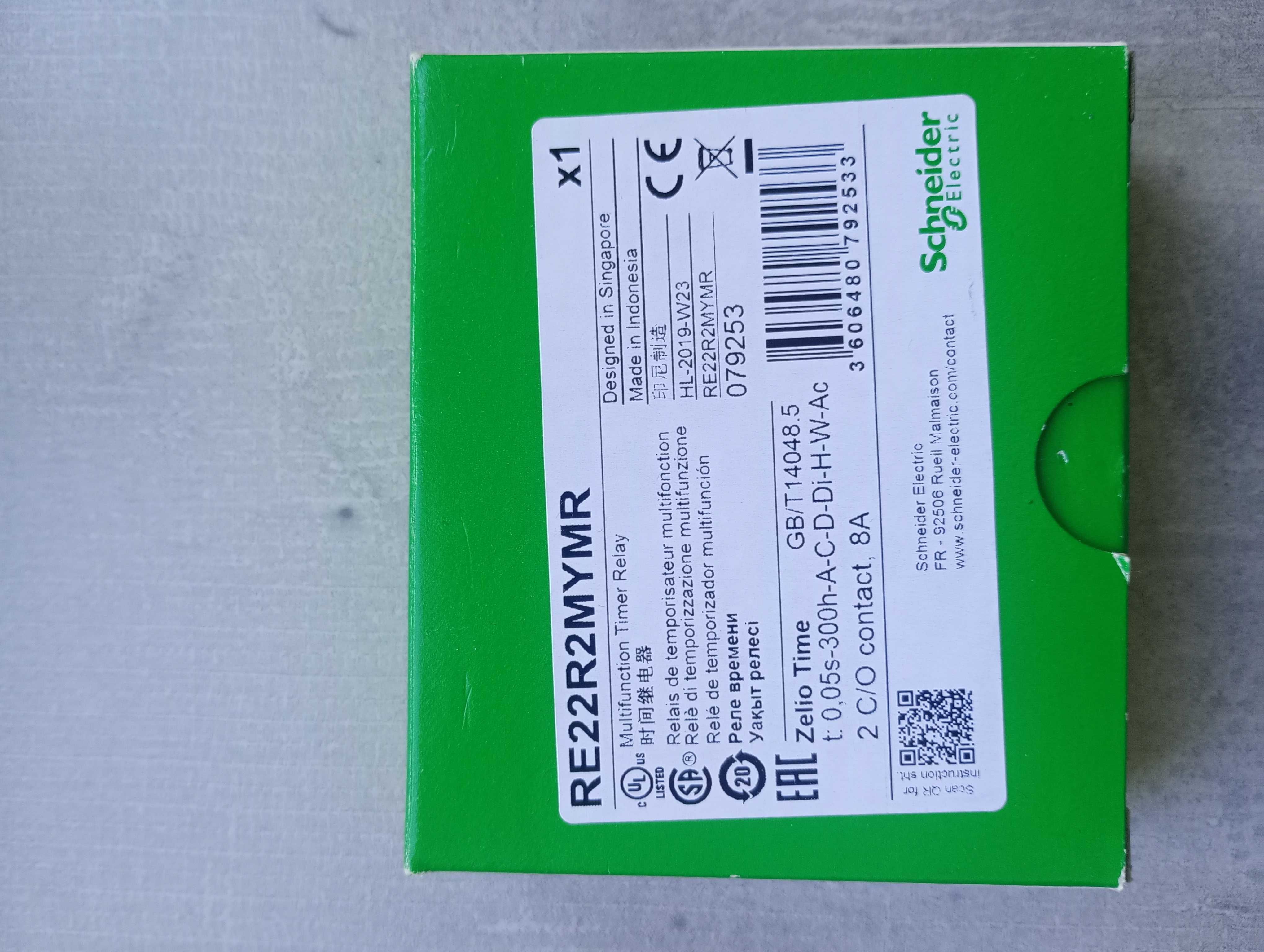 Przekaźnik czasowy jednofunkcyjny Schneider Electric RE17RAMU
