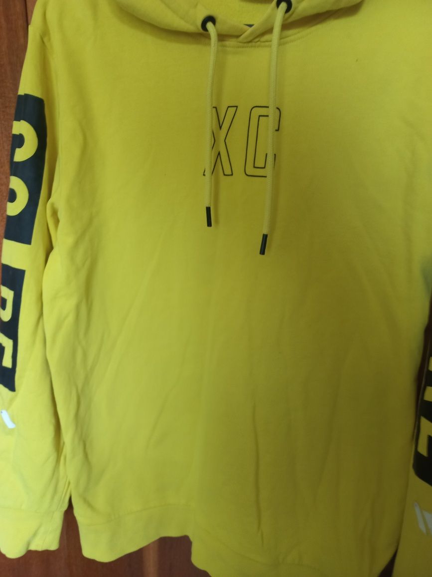 Кенгуру кофта,худи,толстовка спортивная с капюшоном лимонного цвета