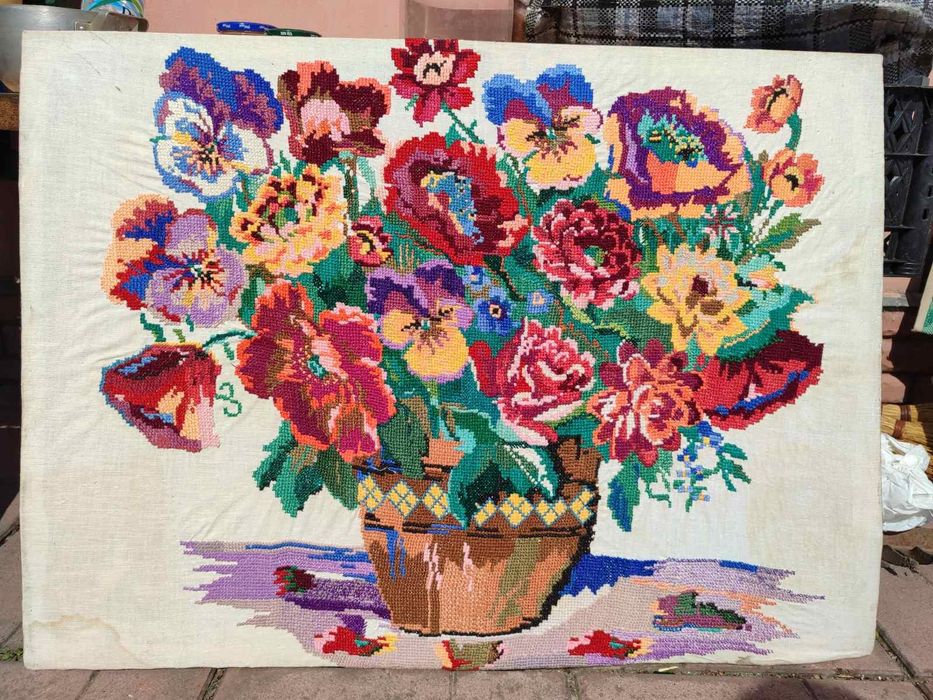 Картина вышивка СССР