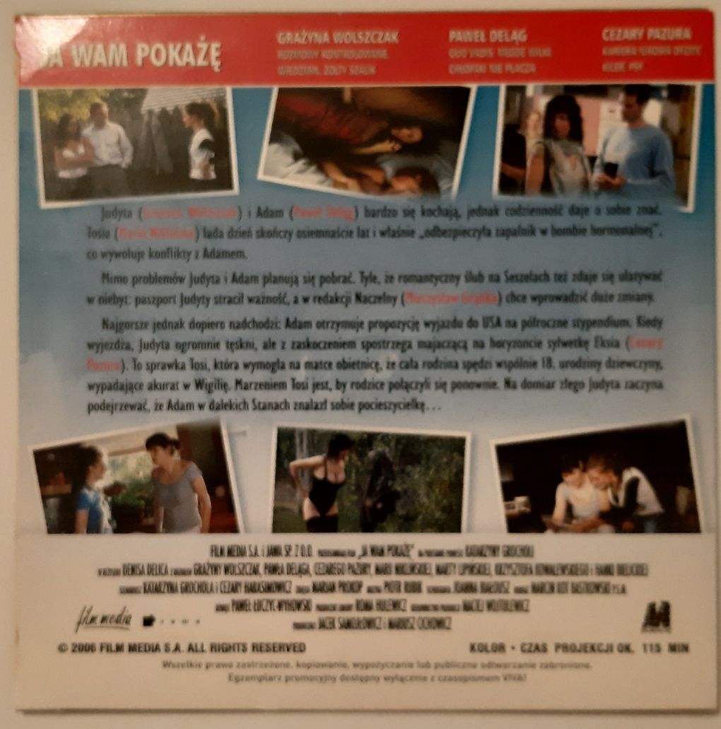 Ja Wam Pokażę film DVD Grochola Deląg Wolszczak Pazura komedia romant