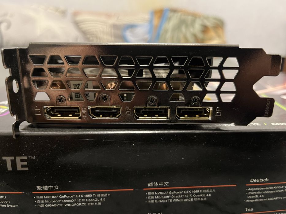Продам відеокарту gigabite gtx 1660 ti gaming os