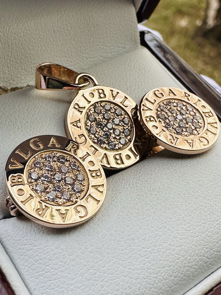 Золотой комплект bvlgari 585