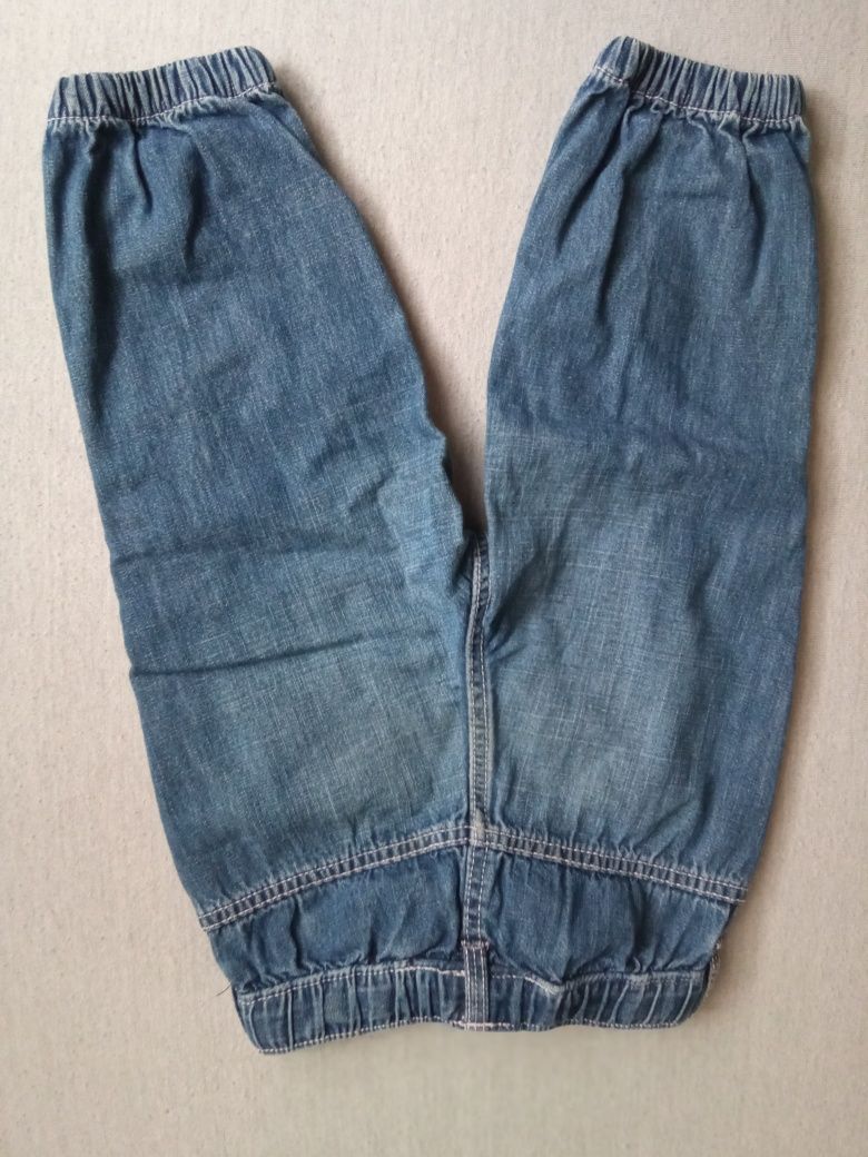Spodnie niemowlęce jeansowe H&m 80