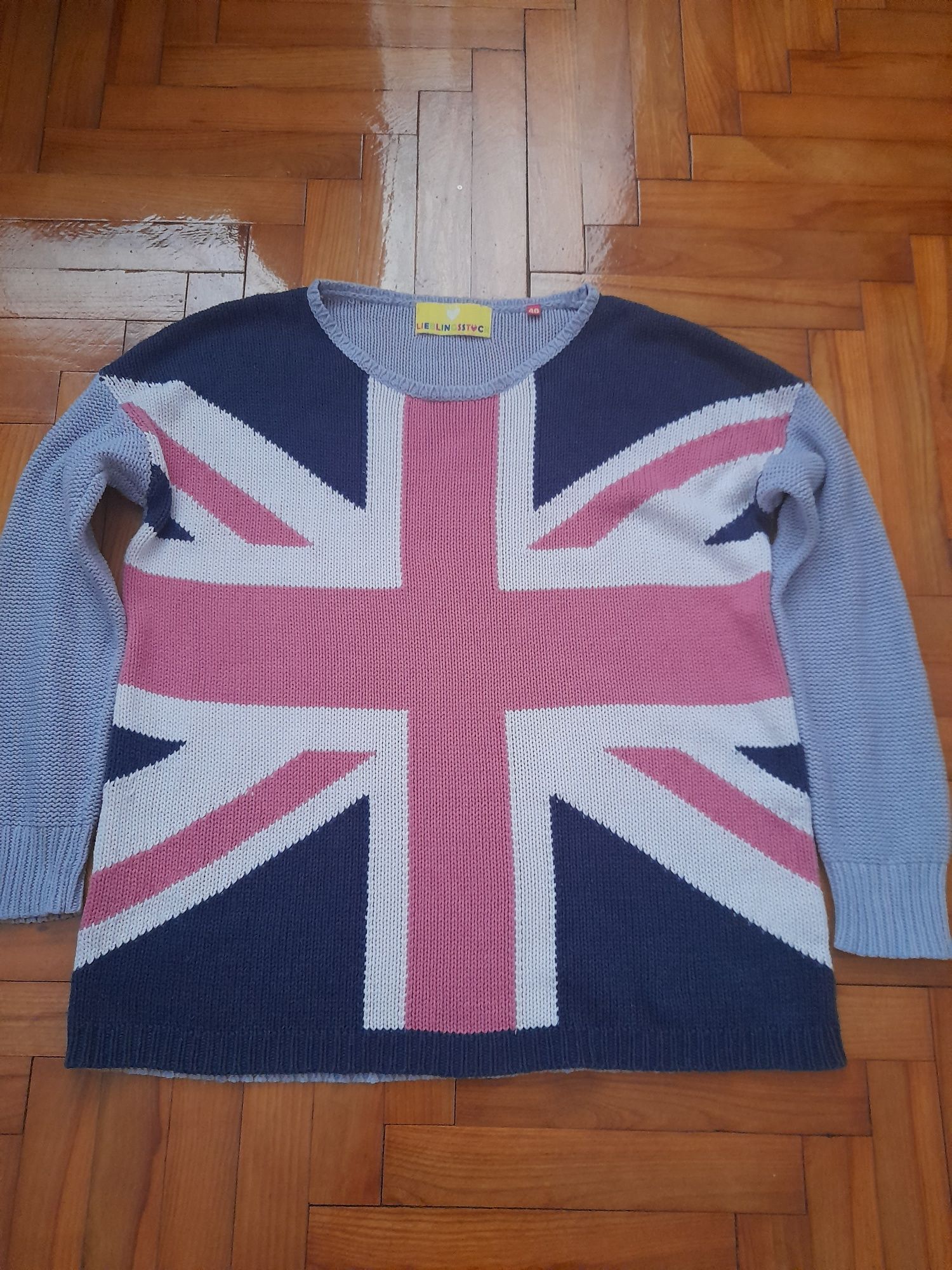 Sweter Liebingsstick l z angielską flagą  40