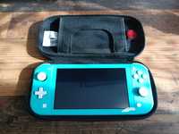 Nintendo switch lite niebieski+pokrowiec i Gra pokemon voilet