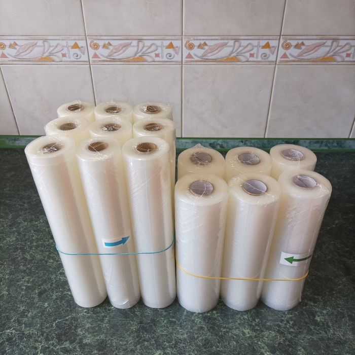 Вакуумные рулоны пакеты для вакууматора, пленка гофрированная