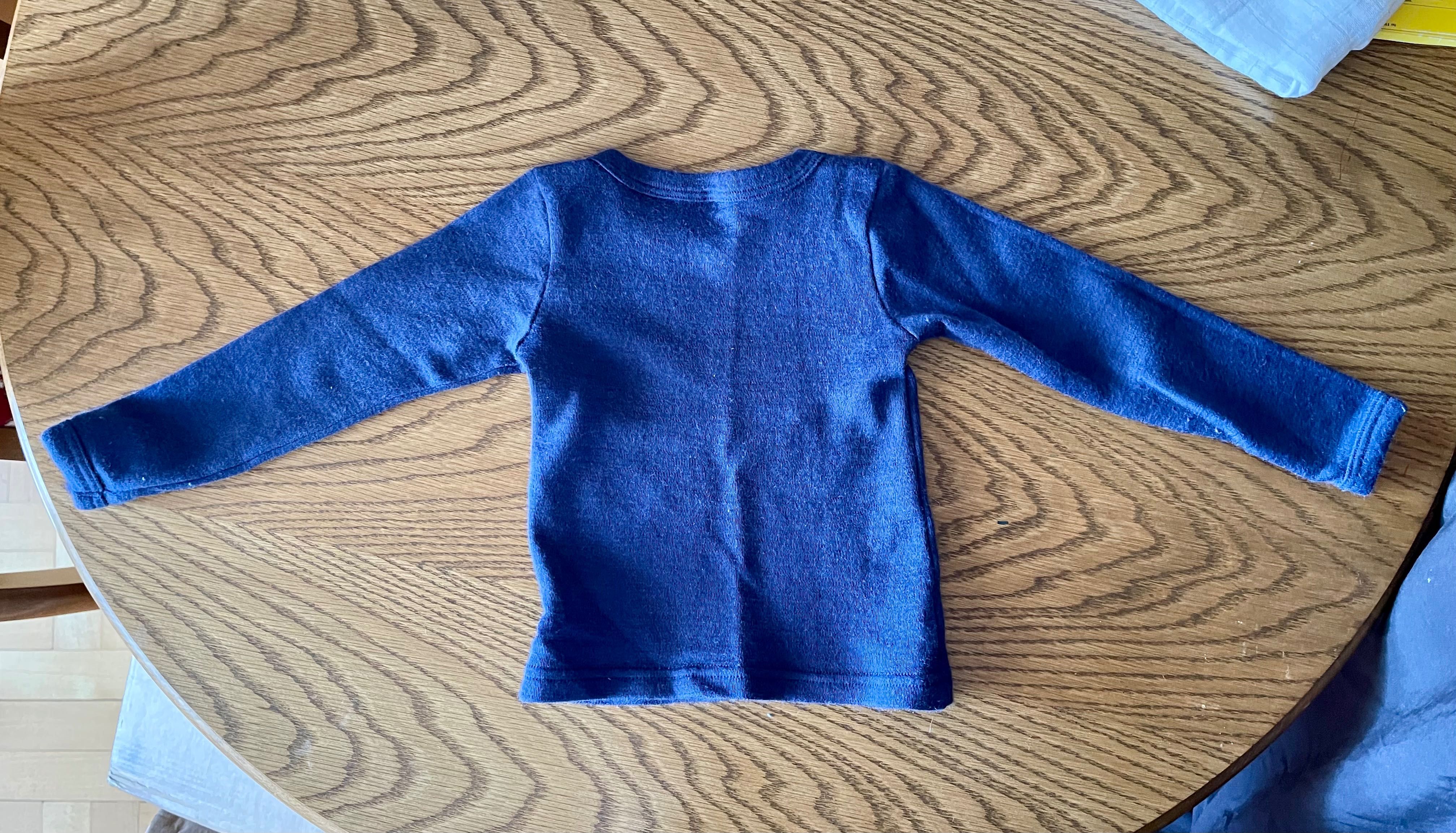 Sweterek z wełny merino rozmiar 74 / 80
