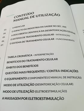 Equipamento de desintoxicação celular MedicNature