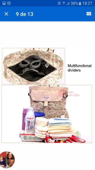 Mochila bolsa maternidade