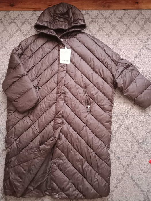 Nowa czekoladowa, brązowa kurtka tuba model ZARA