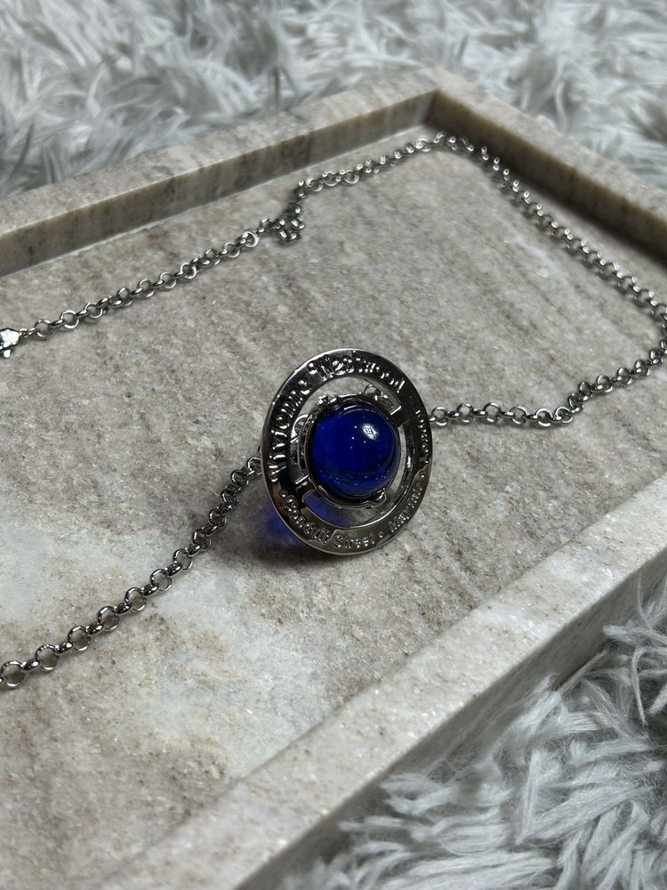 Vivienne Westwood Necklace Blue Orb кулон подвеска підвіска