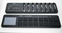 Zestaw kontrolerów MIDI - NanoKontrol 2 + Nanopad 2 + okablowanie.