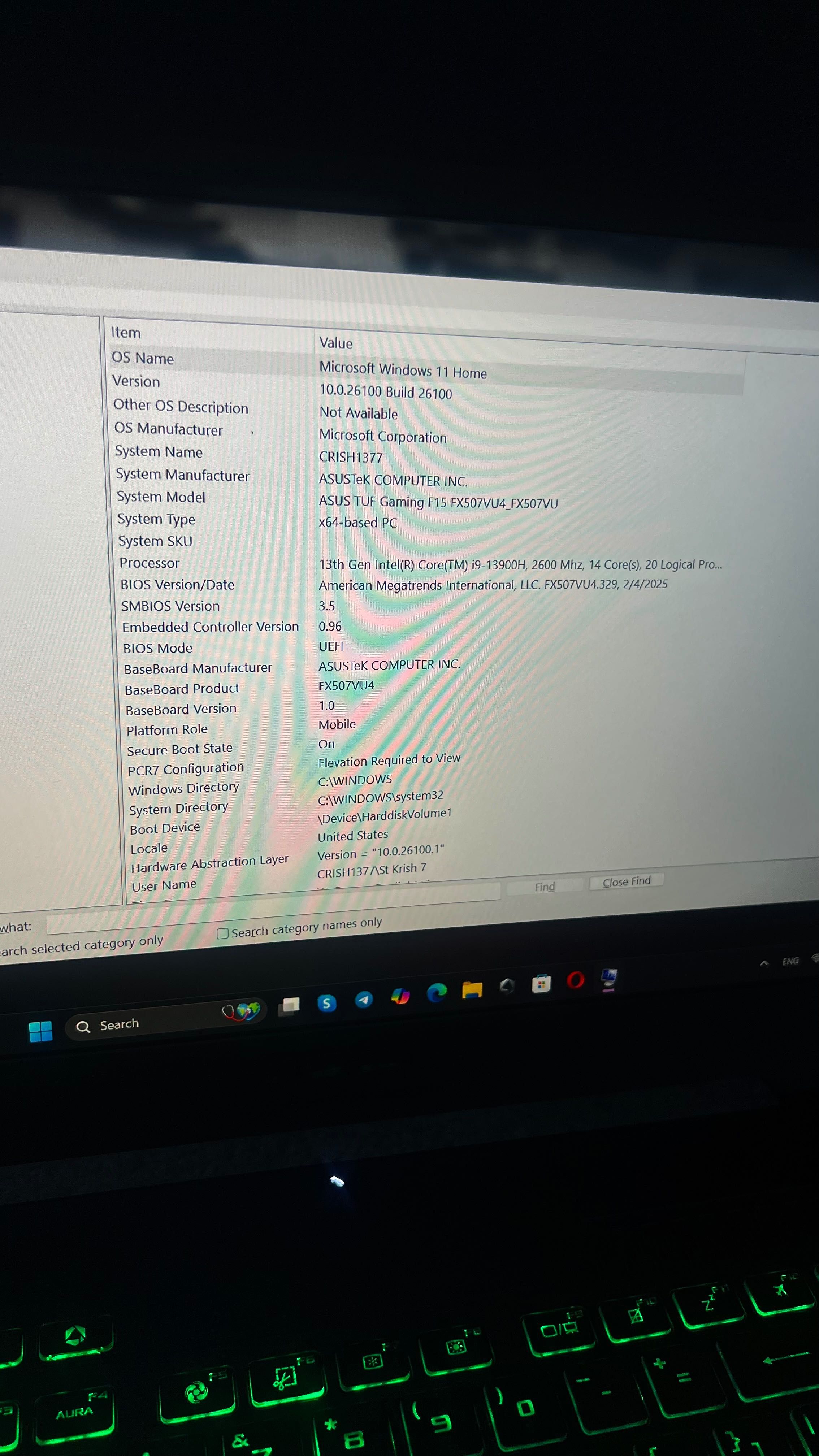 ASUS TUF Gaming F15 FX507VU4_FX507VU