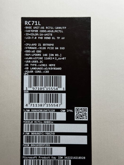 konsola Asus Rog ALLY Z1 Extreme 2T SSD Ideał