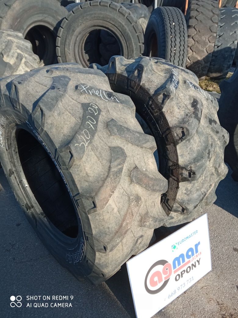 320/70R20 Pirelli opony używane rolnicze para