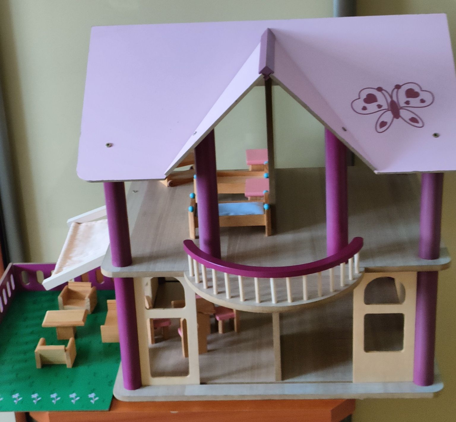 Drewniany domek dla lalek - Eichhorn bardzo duży