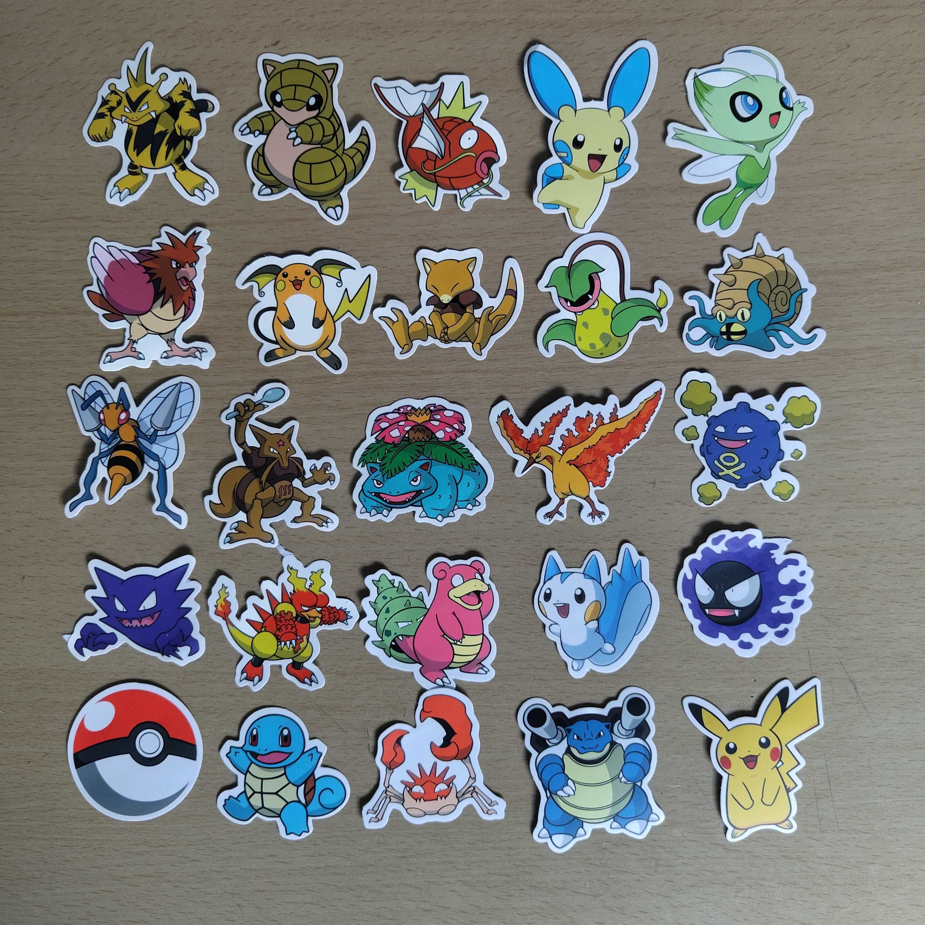 100 Stickers Autocolantes Pokémon Pikachu