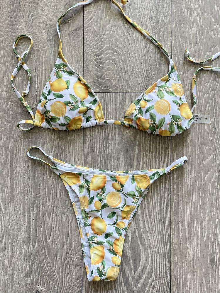 Bikini Strój Dwuczęściowy Cytrynki M Usztywniany