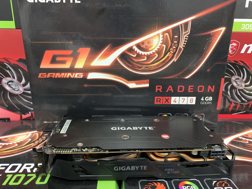 Відеокарта Gigabyte RX 470 4gb хороший стан!