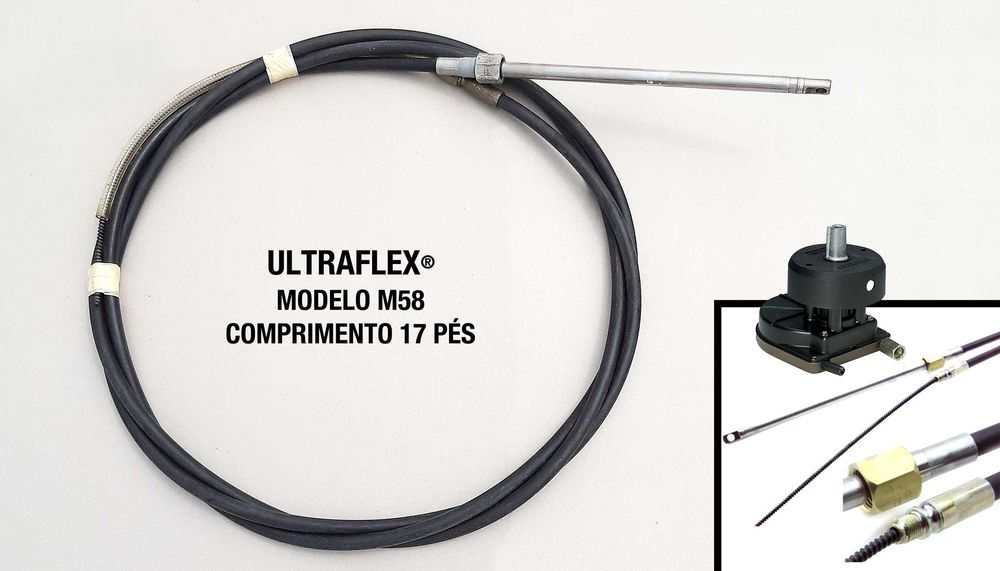 Cabo de direção mecânica Ultraflex para motores fora-de-borda
