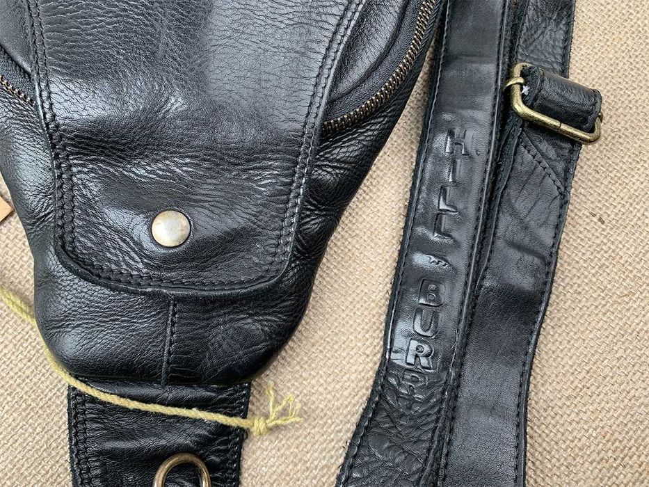 Сумка мужская кожаная мягкая слинг Hill Burry 6101/W сумка чоловіча