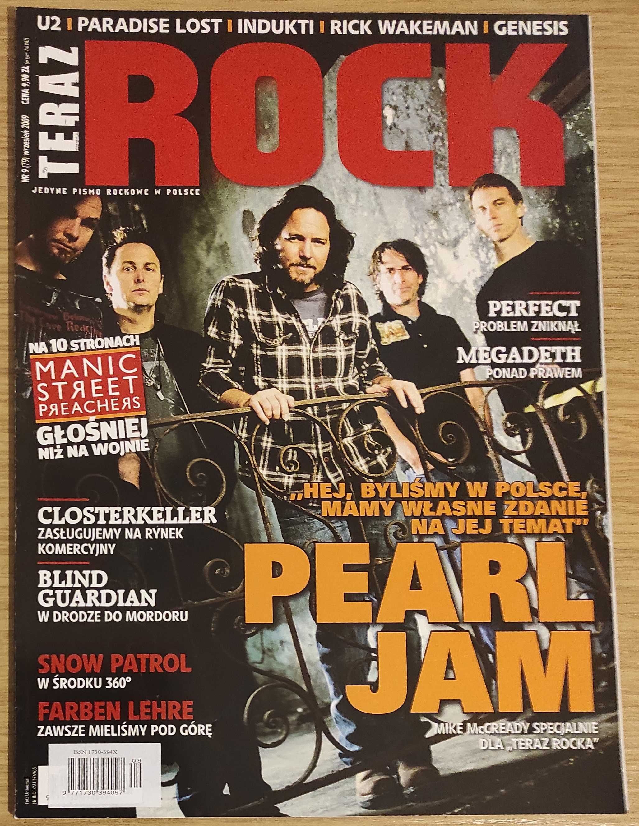 Teraz Rock nr 9 (79) 2009 = wrzesień 2009, Pearl Jam