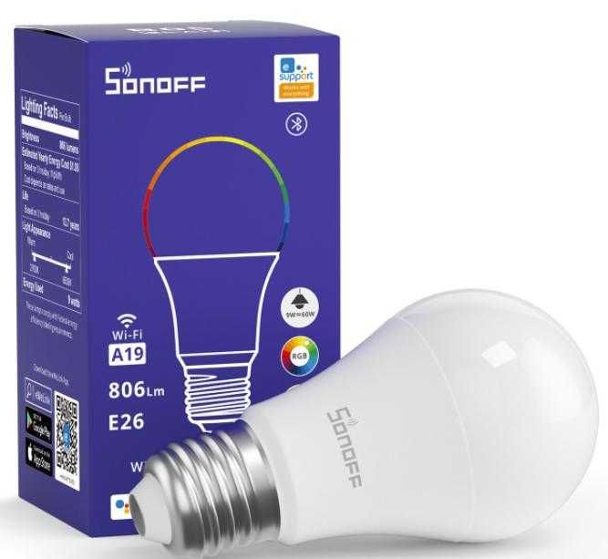 Lampada luz Wi-Fi Smart RGB LED Bulb casa inteligente domótica