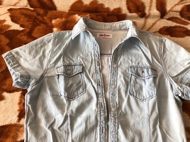 Fajna koszula/bluzka dżinsowa (rozm. L/XL)