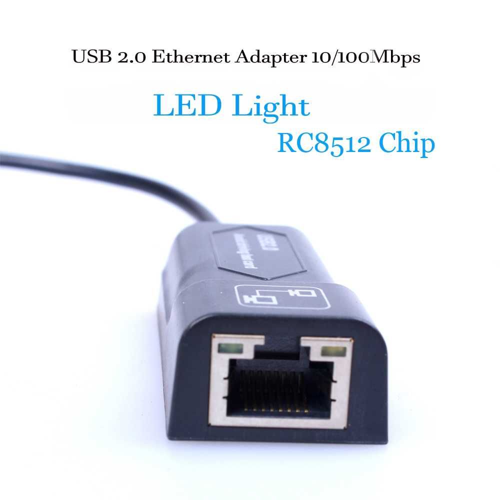 Adaptador Rede USB 2.0/ 3.0 p/ 100/ 1000Mbps Gigabit Ethernet LAN RJ45