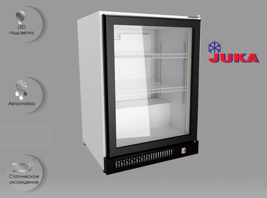 Холодильник вітрина, барний холодильник 100 л, 2 полички (JUKA) новий