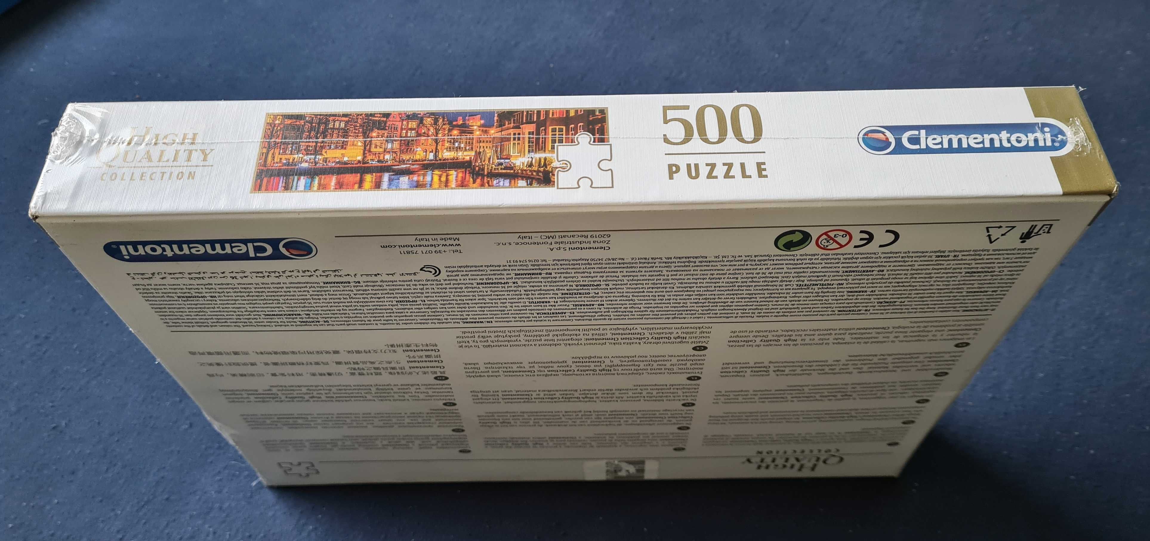 Puzzle Clementoni 500 Amsterdam - NOWE!