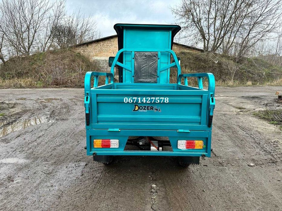 Електроцикл з кабіною вантажний Dozer Model-1 Запас ходу 50-км 800 W