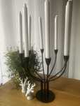 Swiecznik metalowy czarny  Ikea