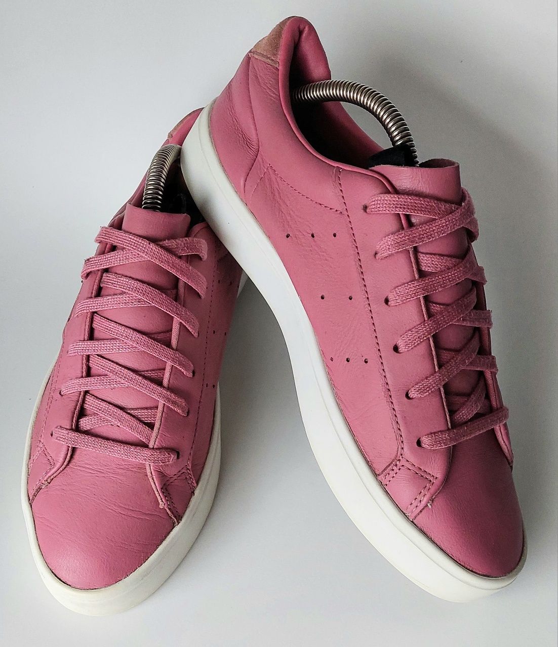 Buty Adidas Sleek roz.40 Pink Skóra naturalna